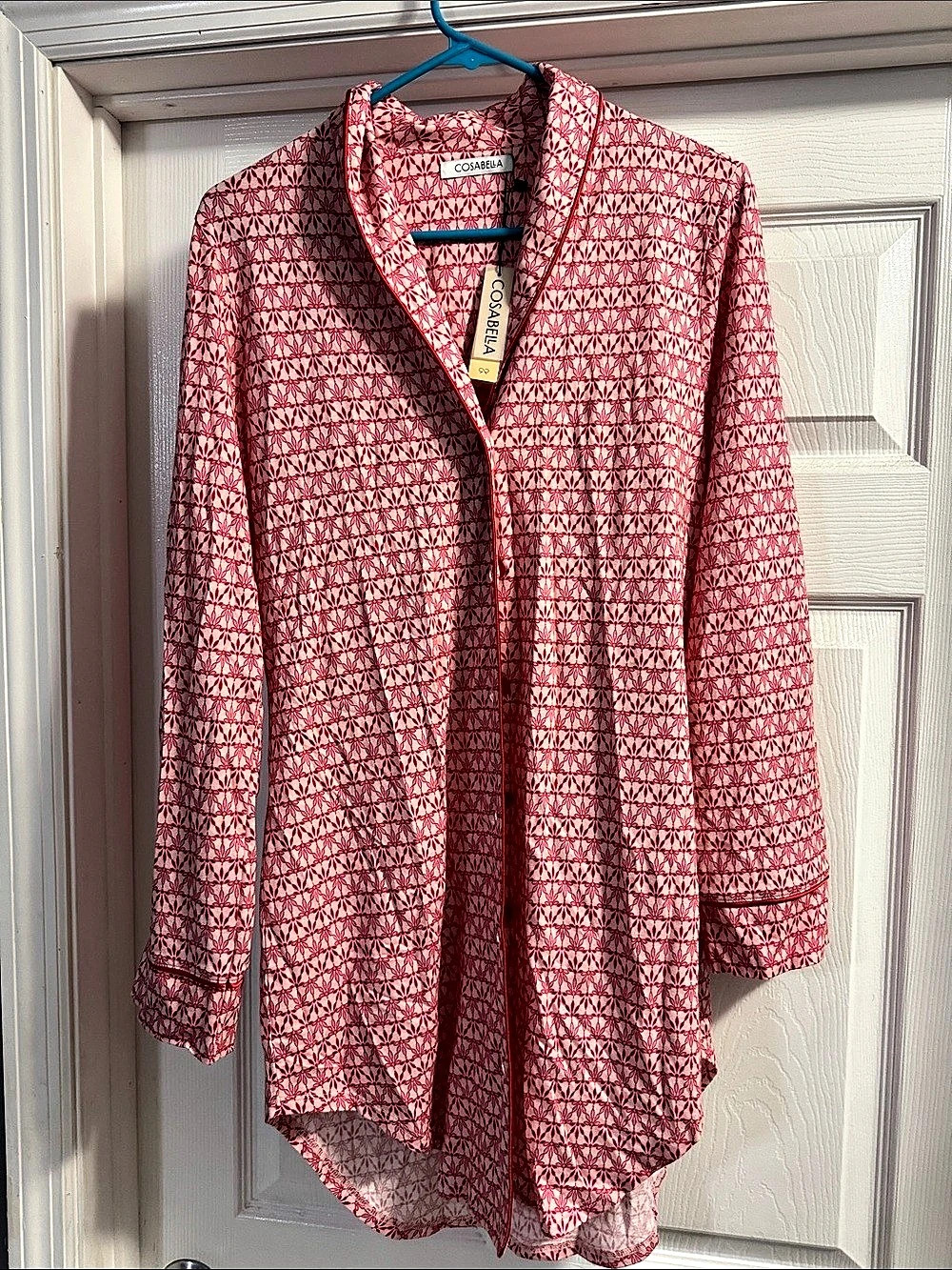 Cosabella Pima Lusso Printed Sleepshirt Floreale Printed Sleepshirt Pink & Red